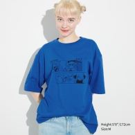 Футболка UNIQLO с рисунком Pokémon Masters 1159796796 (Синий, XL)