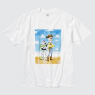 Футболка UNIQLO с рисунком Toy Story 1159797034 (Белый, XL)