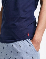 Футболка мужская Polo Ralph Lauren с вышитым логотипом 1159799281 (Синий, S)