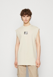 Мужская футболка Calvin Klein с логотипом 1159800482 (Бежевый, XL)