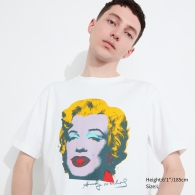 Футболка UNIQLO с рисунком Энди Уорхола Marilyn Monroe 1159801160 (Белый, L)