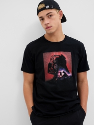 Мужская футболка GAP с принтом StarWars 1159801726 (Черный, M)