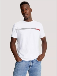 Мужская футболка Tommy Hilfiger с логотипом 1159804101 (Белый, XXL)
