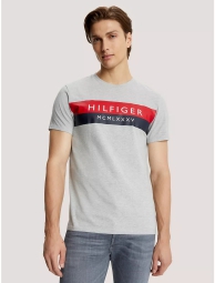 Мужская футболка Tommy Hilfiger с логотипом 1159804106 (Серый, XXL)