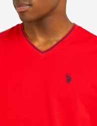 Футболка U.S. Polo Assn с логотипом 1159804804 (Красный, L)
