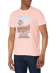 Мужская футболка Guess с логотипом 1159804808 (Розовый, L)