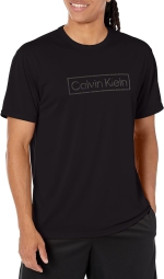 Футболка чоловіча UPF 40+ Calvin Klein з логотипом 1159806041 (Чорний, XXL)