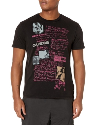 Мужская футболка Guess с рисунком 1159806157 (Черный, XXL)