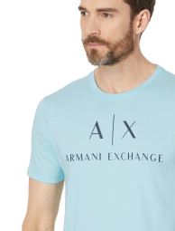 Футболка Armani Exchange с логотипом 1159807287 (Голубой, XXL)