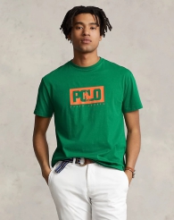 Футболка мужская Polo Ralph Lauren с логотипом 1159807882 (Зеленый, 4XL)