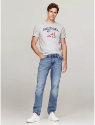 Мужская футболка Tommy Hilfiger с логотипом 1159808411 (Серый, XL)