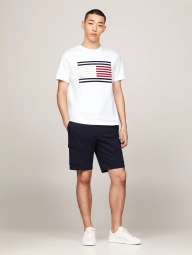 Мужская футболка Tommy Hilfiger с вышивкой 1159808429 (Белый, XL)