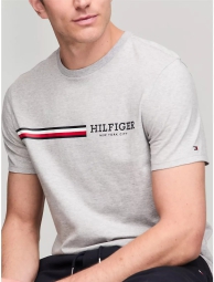 Чоловічі футболки Tommy Hilfiger з логотипом 1159808430 (Сірий, XXXL)