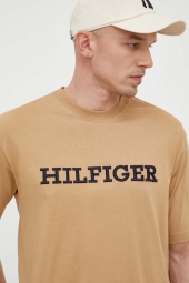 Мужская футболка Tommy Hilfiger с вышивкой 1159808433 (Коричневый, 3XL)