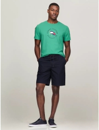 Мужская футболка Tommy Hilfiger с логотипом 1159808437 (Зеленый, L)