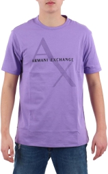 Футболка Armani Exchange с логотипом 1159808462 (Сиреневый, L)