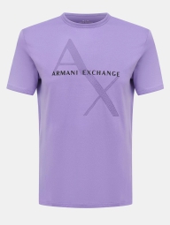 Футболка Armani Exchange с логотипом 1159808462 (Сиреневый, L)