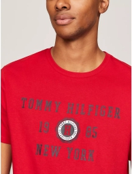 Мужская футболка Tommy Hilfiger с логотипом 1159808727 (Красный, S)