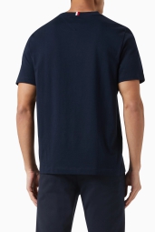 Футболка мужская Tommy Hilfiger с логотипом вышивкой 1159809644 (Синий, 3XL)