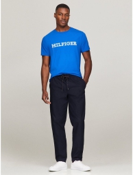 Мужская футболка Tommy Hilfiger с вышивкой 1159809939 (Синий, M)