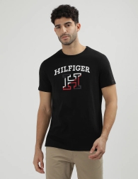 Мужская футболка Tommy Hilfiger с логотипом 1159810133 (Черный, XL)