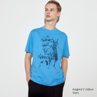 Футболка UNIQLO с рисунком Metal Gear 1159811309 (Синий, M)