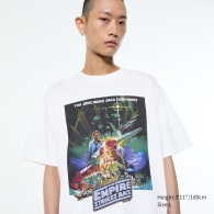 Футболка UNIQLO Star Wars by Kosuke Kawamura с принтом 1159814764 (Белый XL)