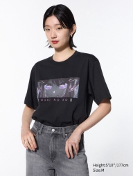 Футболка UNIQLO с рисунком OSHI NO KO 1159815432 (Черный S)