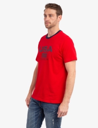 Футболка U.S. Polo Assn с логотипом 1159815904 (Красный XXL)