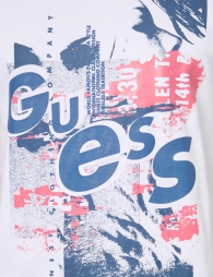 Мужская футболка Guess с принтом 1159819077 (Белый M)