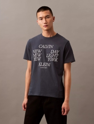 Мужская футболка Calvin Klein с логотипом 1159819192 (Синий M)