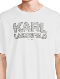 Мужская футболка Karl Lagerfeld Paris с логотипом 1159820857 (Белый XXL)