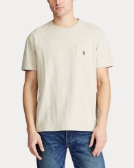 Футболка мужская Polo Ralph Lauren с вышитым логотипом 1159821300 (Бежевый M)
