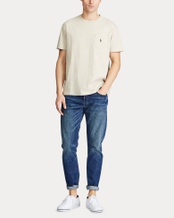 Футболка мужская Polo Ralph Lauren с вышитым логотипом 1159821300 (Бежевый M)