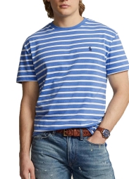 Футболка мужская Polo Ralph Lauren в полоску 1159822047 (Синий XXL)