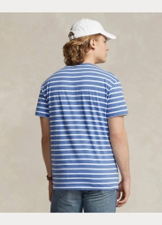 Футболка мужская Polo Ralph Lauren в полоску 1159822047 (Синий XXL)