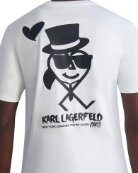 Жіноча футболка Karl Lagerfeld Paris з принтом 1159822610 (Білий L)