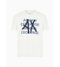 Чоловічі футболки з логотипом Armani Exchange 1159824208 (Білий XXL)