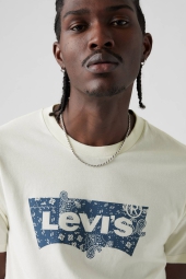 Футболка чоловіча Levi's з логотипом 1159824656 (Молочний L)