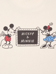 Футболка UNIQLO з Mickey and Minnie 1159825223 (Бежевий XS)