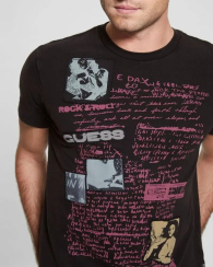 Чоловічі футболки Guess з малюнком 1159830727 (Чорний XL)