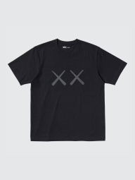 Футболка KAWS + Warhol UNIQLO с принтом 1159831706 (Черный XXL)