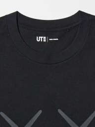 Футболка KAWS + Warhol UNIQLO с принтом 1159831706 (Черный XXL)