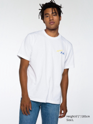 Футболка KAWS + Warhol UNIQLO с принтом сзади 1159831709 (Белый XXL)