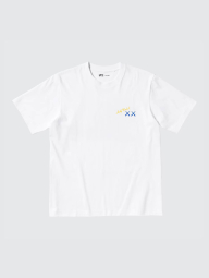 Футболка KAWS + Warhol UNIQLO с принтом сзади 1159831709 (Белый XXL)