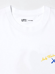 Футболка KAWS + Warhol UNIQLO с принтом сзади 1159831709 (Белый XXL)