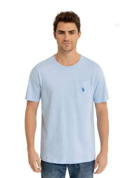Футболка U.S. Polo Assn с логотипом 1159832107 (Голубой XL)