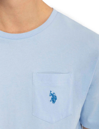 Футболка U.S. Polo Assn с логотипом 1159832107 (Голубой XL)