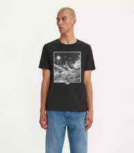 Футболка мужская Levi's с коротким рукавом 1159832226 (Черный XL)