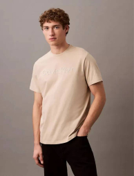 Мужская футболка Calvin Klein с логотипом 1159832455 (Бежевый XL)